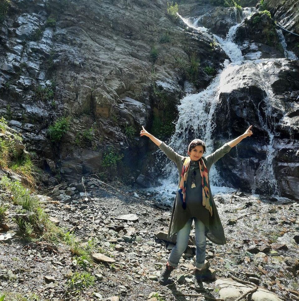 Neda's photograph of a water fall in Afjeh